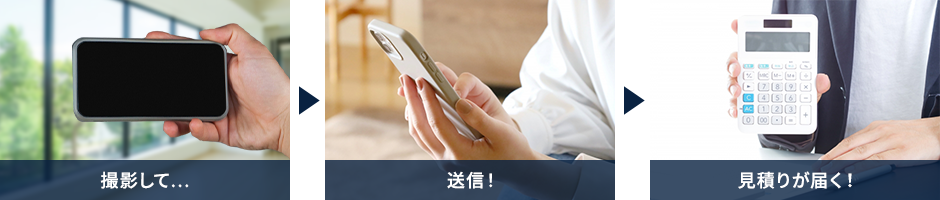 撮影して…送信！見積りが届く！