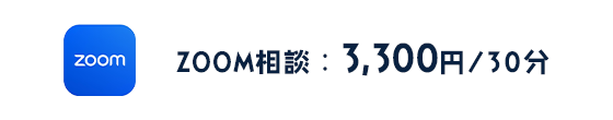 ZOOM相談：3,300円/30分