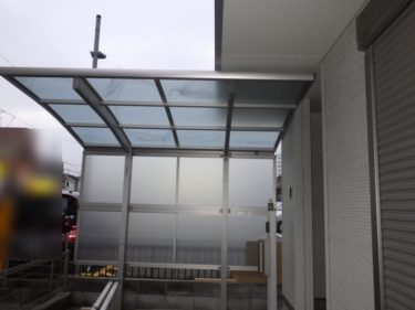 サイクルポート　施工後　事例