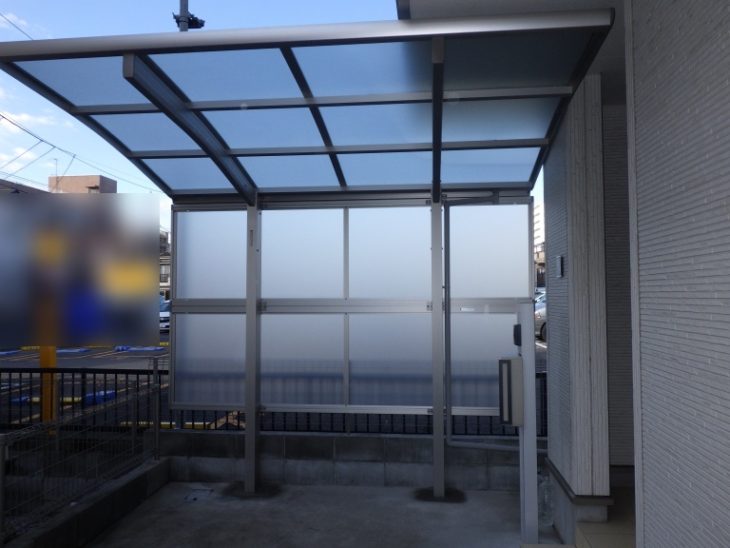 サイクルポートの施工事例　18万円