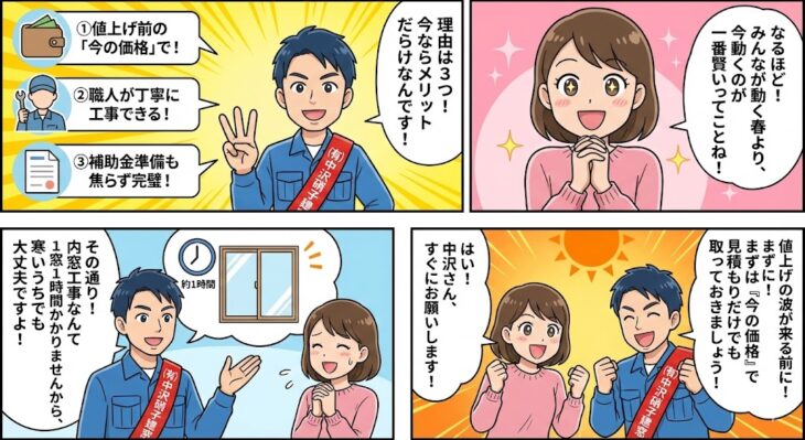 先進的窓リノベ2026の対象商品が来期値上げ決定