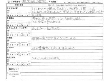 お客様の声(評価ナビテンプレート)